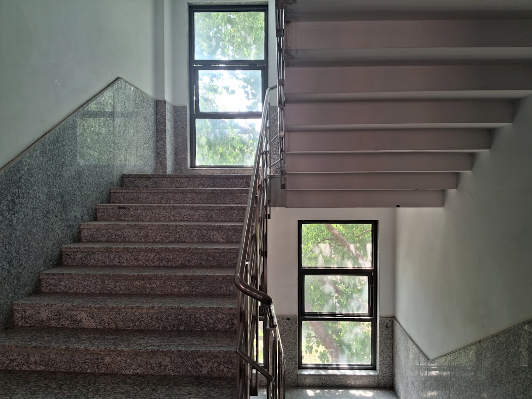 Photo stairs installation